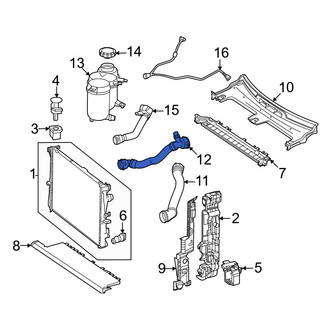 Mercedes-Benz OE - Lower Radiator Coolant Hose