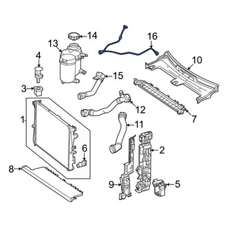 Mercedes-Benz OE - Engine Coolant Overflow Hose