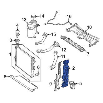 Mercedes-Benz OE - Left Radiator Mount Bracket
