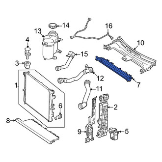 Mercedes-Benz OE - Front Upper Radiator Support Air Deflector