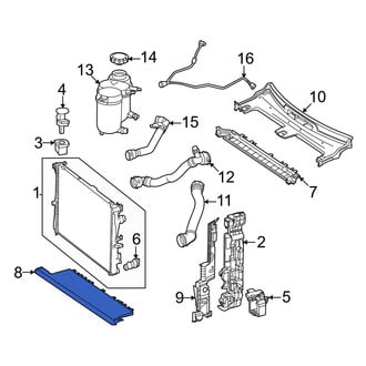 Mercedes-Benz OE - Front Lower Radiator Support Air Deflector