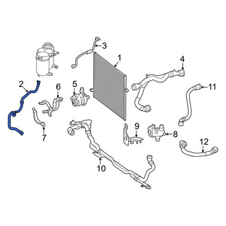Mercedes-Benz OE - Lower Radiator Coolant Hose