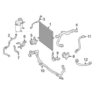 Mercedes-Benz OE - Cooling - Intercooler (Radiator Mounted), (2.0L)