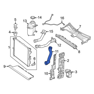 Mercedes-Benz OE - Upper Radiator Coolant Hose