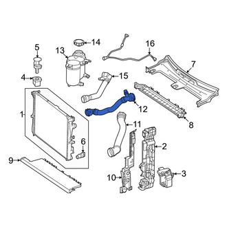 Mercedes-Benz OE - Lower Radiator Coolant Hose