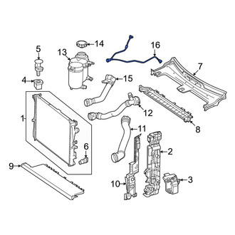Mercedes-Benz OE - Engine Coolant Overflow Hose