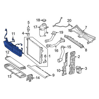 Mercedes-Benz OE - Radiator Shutter Assembly
