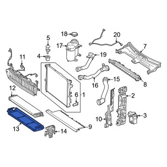 Mercedes-Benz OE - Right Radiator Mount Bracket