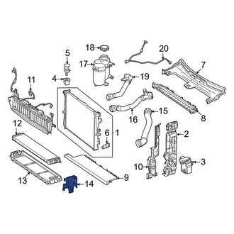 Mercedes-Benz OE - Left Radiator Mount Bracket