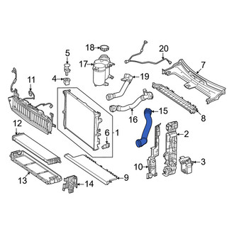 Mercedes-Benz OE - Upper Radiator Coolant Hose