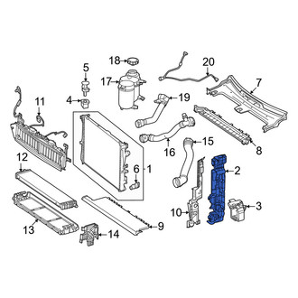 Mercedes-Benz OE - Left Radiator Mount Bracket