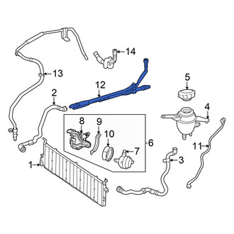 Mercedes-Benz OE - Drive Motor Battery Pack Coolant Hose