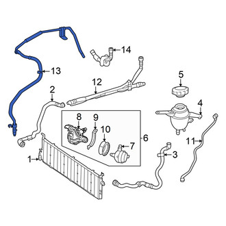 Mercedes-Benz OE - Front Drive Motor Battery Pack Coolant Hose
