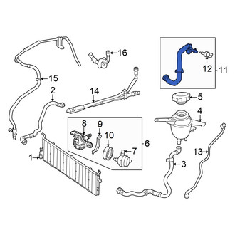 Mercedes-Benz OE - Drive Motor Battery Pack Coolant Hose