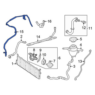 Mercedes-Benz OE - Front Drive Motor Battery Pack Coolant Hose