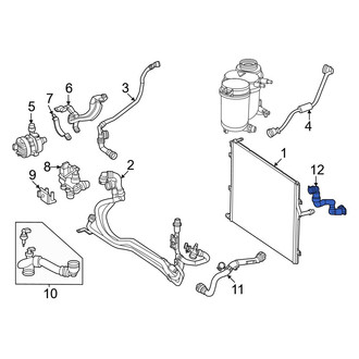 Mercedes-Benz OE - Upper Radiator Coolant Hose