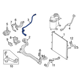 Mercedes-Benz OE - Lower Radiator Coolant Hose