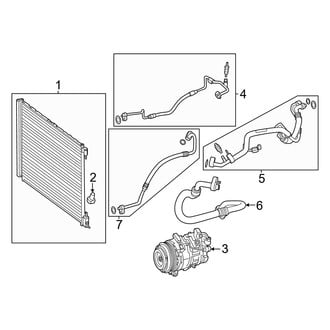 Mercedes-Benz OE - Air Conditioner & Heater - Condenser, Compressor & Lines