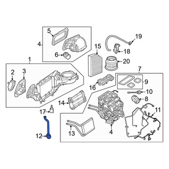 Mercedes-Benz OE - Right A/C Evaporator Drain