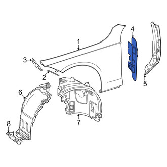 Mercedes-Benz OE - Front Left Fender Insulator