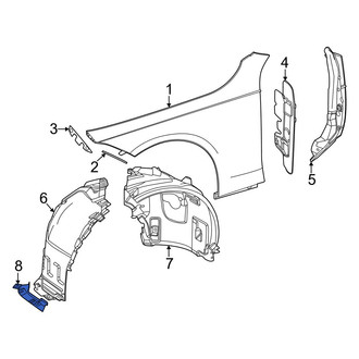 Mercedes-Benz OE - Front Left Fender Liner Extension
