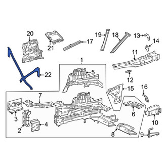 Mercedes-Benz OE - Frame Side Member Brace