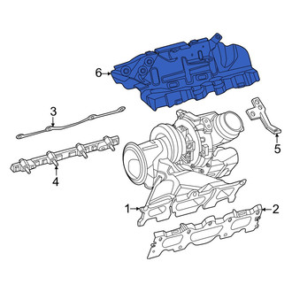 Mercedes-Benz OE - Turbocharger Mount Heat Shield