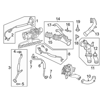 Mercedes-Benz OE - Engine - Turbocharger & Components (Pipes & Tubes), (3.0L)