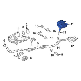 Mercedes-Benz OE - Right Exhaust Muffler