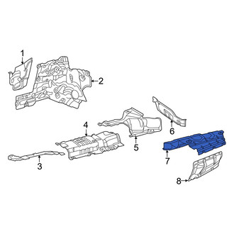 Mercedes-Benz OE - Left Inner Exhaust Muffler Heat Shield