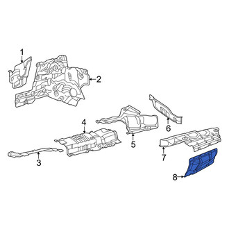 Mercedes-Benz OE - Left Outer Exhaust Muffler Heat Shield