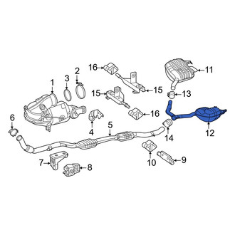 Mercedes-Benz OE - Exhaust Muffler