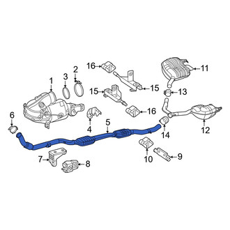 Mercedes-Benz OE - Exhaust Intermediate Pipe