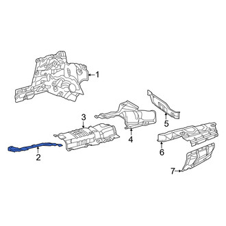 Mercedes-Benz OE - Center Front Floor Pan Heat Shield