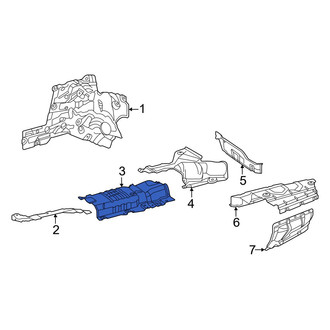 Mercedes-Benz OE - Center Rear Floor Pan Heat Shield