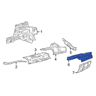 Mercedes-Benz OE - Left Inner Exhaust Muffler Heat Shield