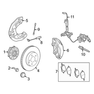 Mercedes-Benz OE - Front Suspension - Brake Components