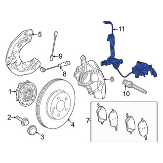 Mercedes-Benz OE - Front Right ABS Wheel Speed Sensor Wiring Harness