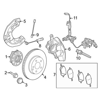 Mercedes-Benz OE - Front Suspension - Brake Components