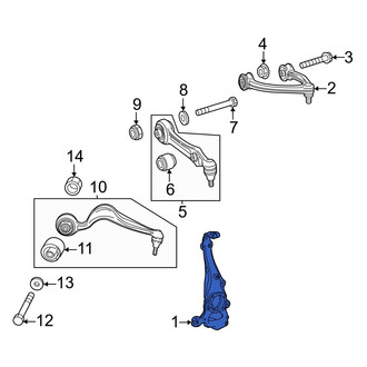 Mercedes-Benz OE - Front Left Steering Knuckle