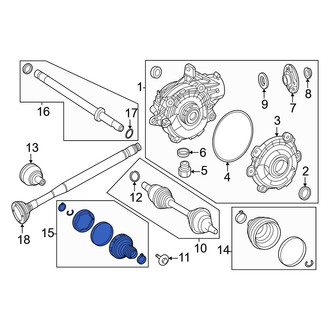 Mercedes-Benz OE - Front Outer CV Joint Boot Kit