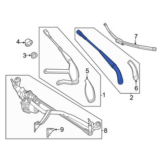 Mercedes-Benz OE - Front Left Wiper Arm