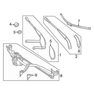 Mercedes-Benz OE - Windshield - Wiper Components
