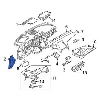 Mercedes-Benz OE - Left Instrument Panel Side Cover