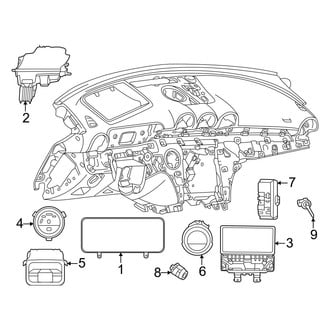 Mercedes-Benz OE - Instrument Panel - Cluster & Switches