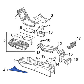 Mercedes-Benz OE - Front Left Console Trim Panel