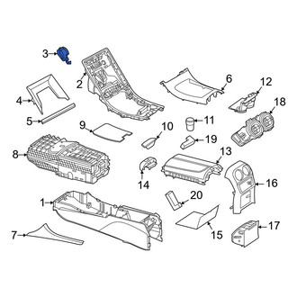 Mercedes-Benz OE - Left Console Panel Bracket
