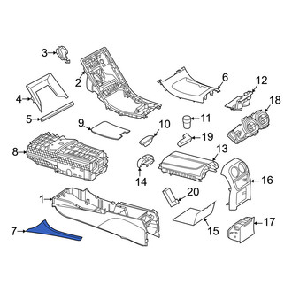 Mercedes-Benz OE - Front Center Console Trim Panel