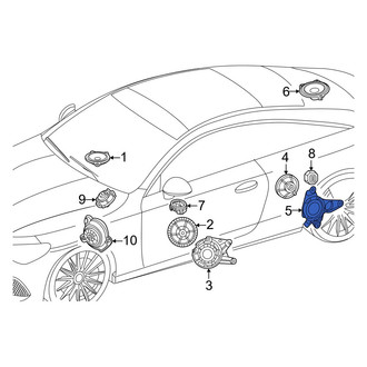 Mercedes-Benz OE - Front Left Radio Speaker Bracket