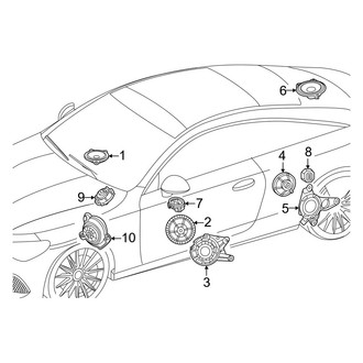 Mercedes-Benz OE - Instrument Panel - Sound System